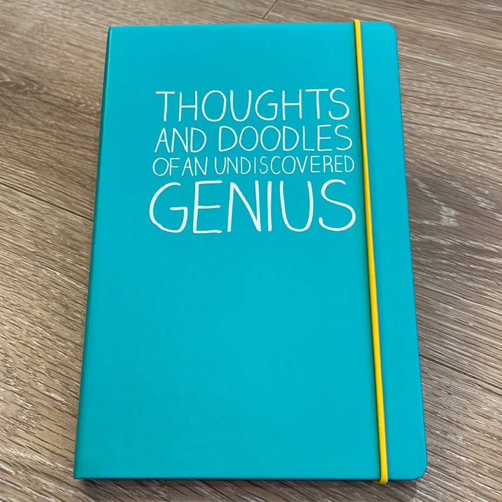 Funny A5 Notebook “Thoughts and Doodles of an Undiscovered Genius”